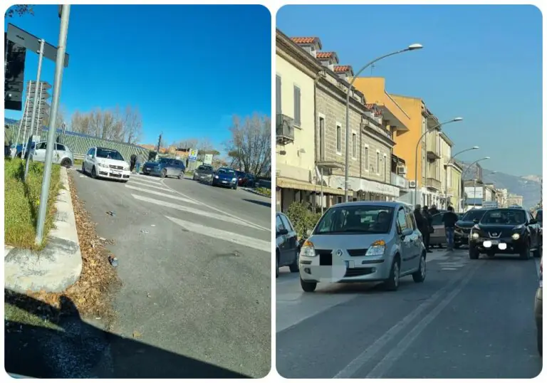 Due incidenti nel casertano: traffico in tilt e code di auto