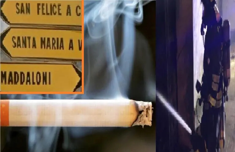 Accende sigaretta a letto, si addormenta e casa prende fuoco: giovane ustionato