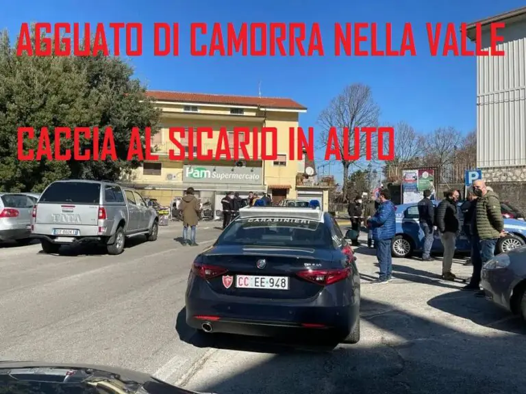 Agguato di camorra nella Valle contro zio e nipote, caccia al sicario