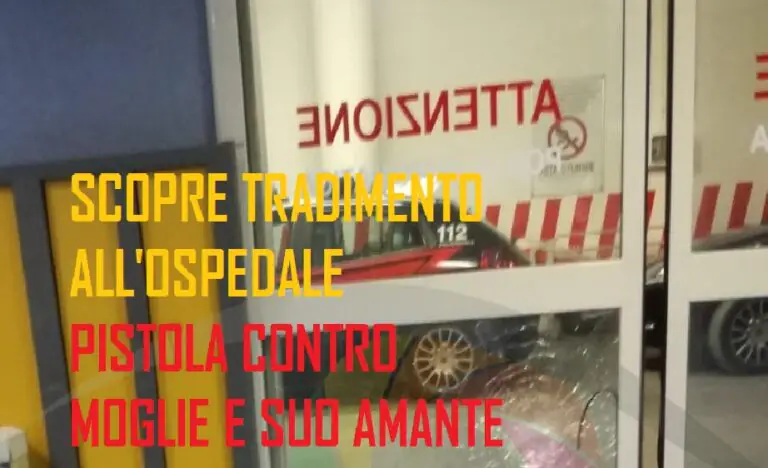 Scopre moglie e amante insieme, marito tradito si arma di pistola: terrore all’ospedale