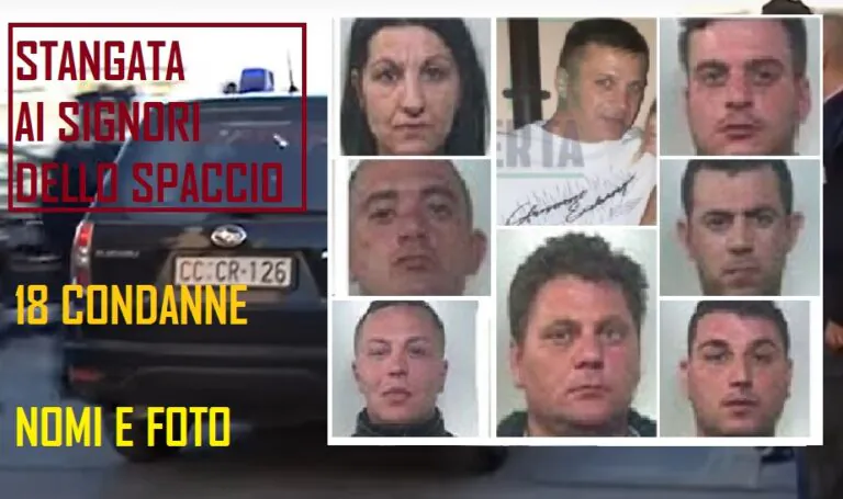 Fiumi di coca tra Valle e Foro, 18 condanne: un secolo e mezzo per i signori dello spaccio. NOMI E FOTO