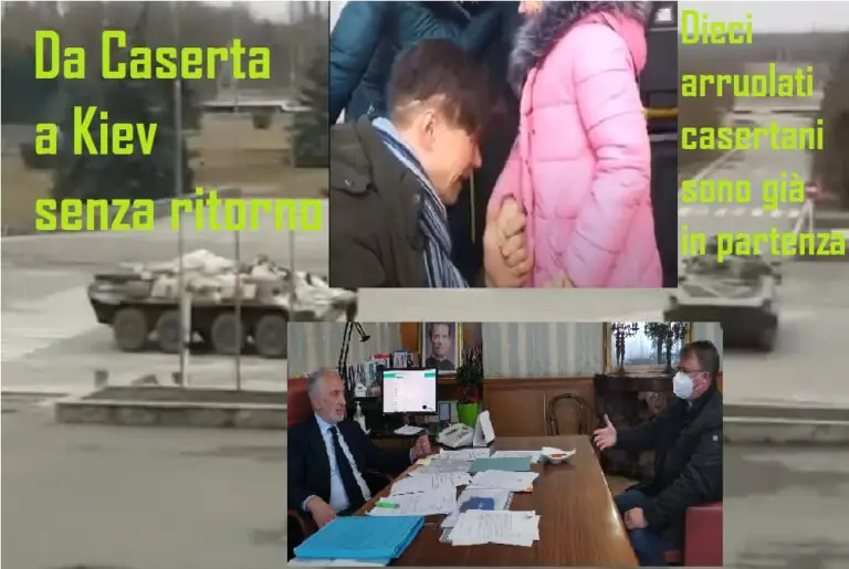Dieci ucraini lasciano Caserta per andare a combattere: “Salviamo la nostra Patria”