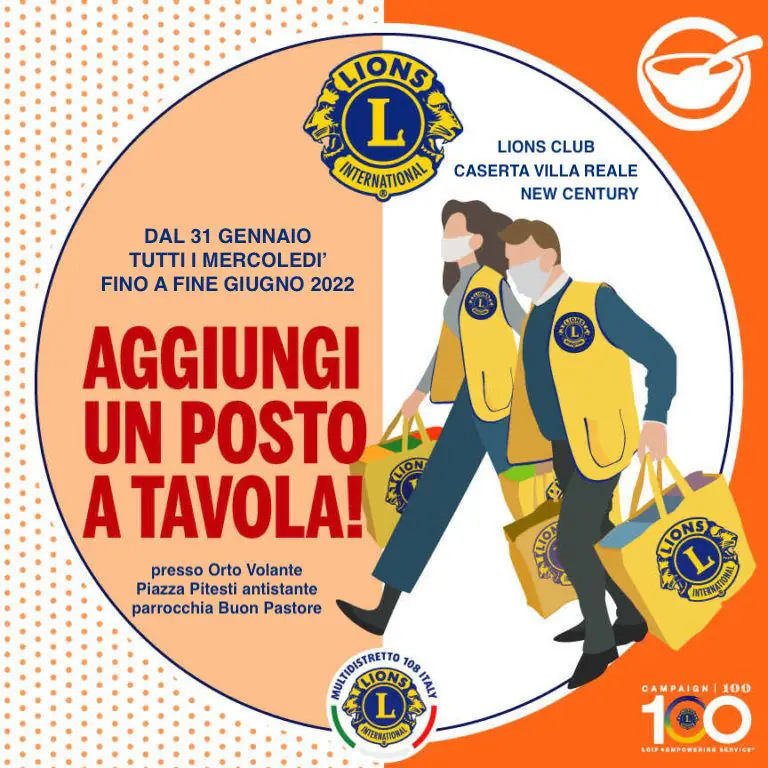 Lotta alla fame, a Caserta arriva la ‘spesa sospesa’ grazie al lions club ‘Villa Reale New Century’