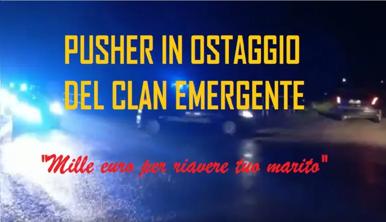 Sequestrano pusher e chiedono mille euro alla moglie per liberarlo. I NOMI