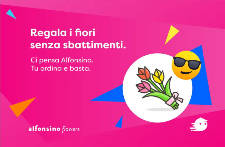 Regala dei fiori in meno di un’ora: ci pensa Alfonsino