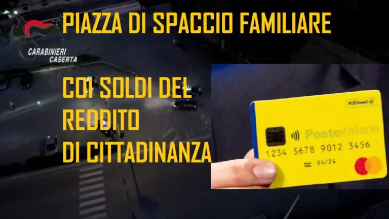 Coi soldi del Reddito di Cittadinanza mette su piazza di spaccio col cognato. I NOMI
