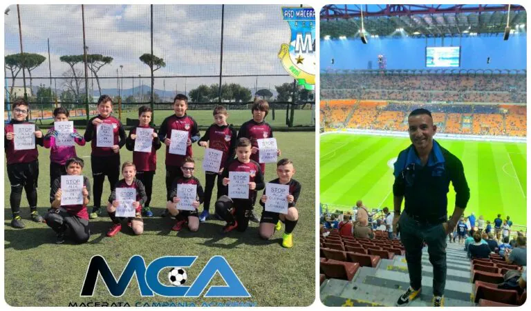 La solidarietà dell’Asd Academy Macerata Campania: “Apriamo la scuola calcio ai bambini scappati dall’Ucraina”