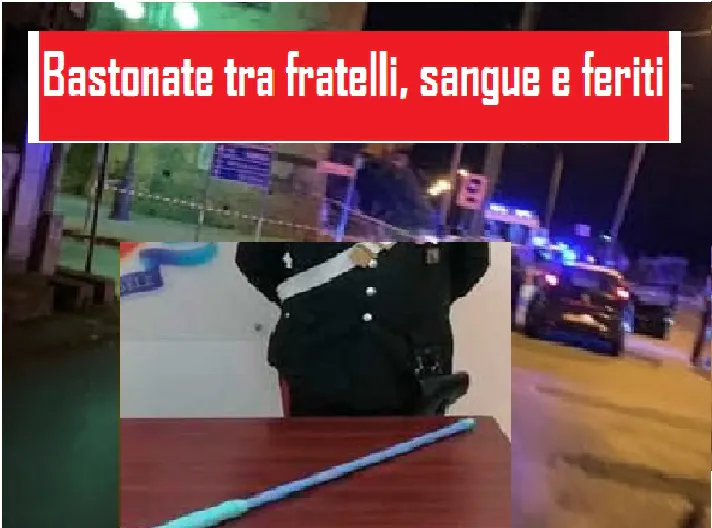 Lite familiare sfocia nel sangue, 3 feriti: colpiti alla testa da bastonate