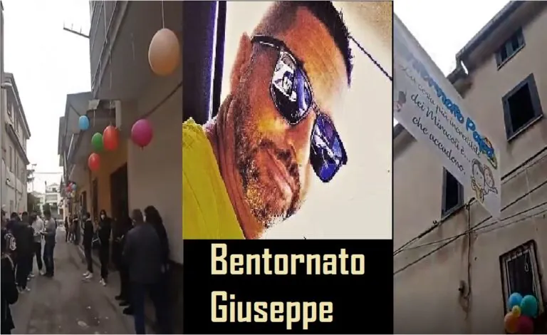 Giuseppe torna a casa a 4 mesi dal drammatico incidente, l’accoglienza è da brividi
