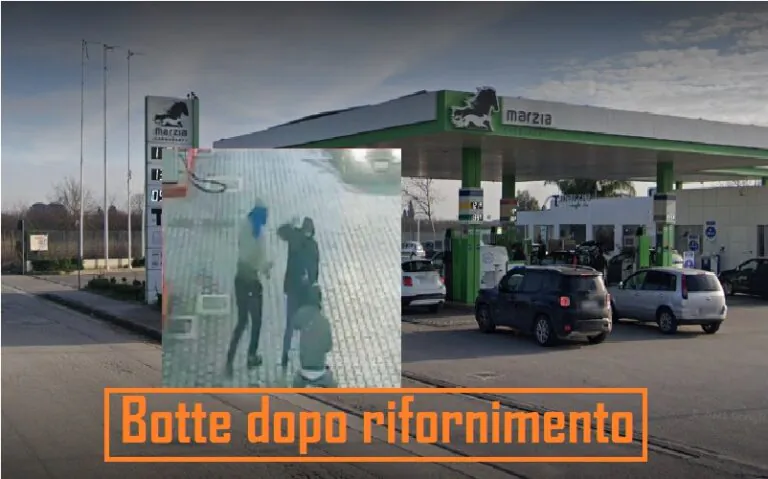Botte al distributore dopo rifornimento tra clienti e benzinaio