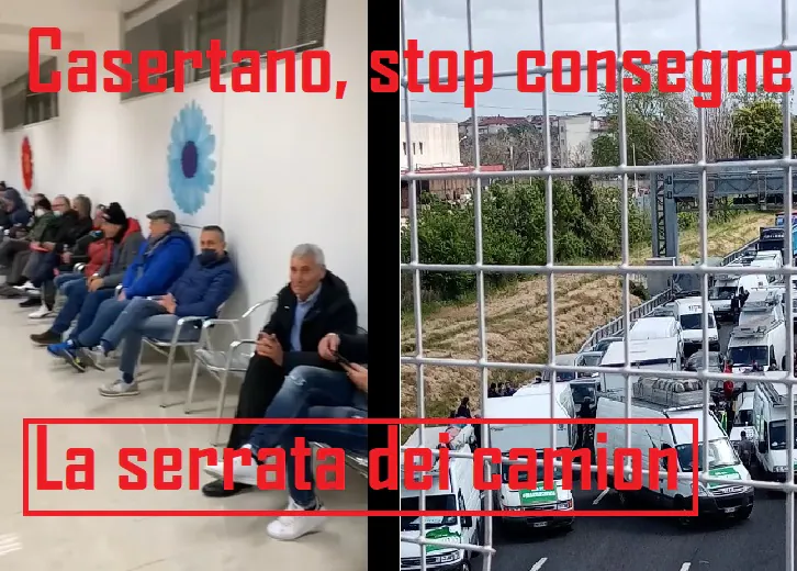 Ufficiale, ultime merci consegnate nel Casertano: comincia lockdown dei camionisti