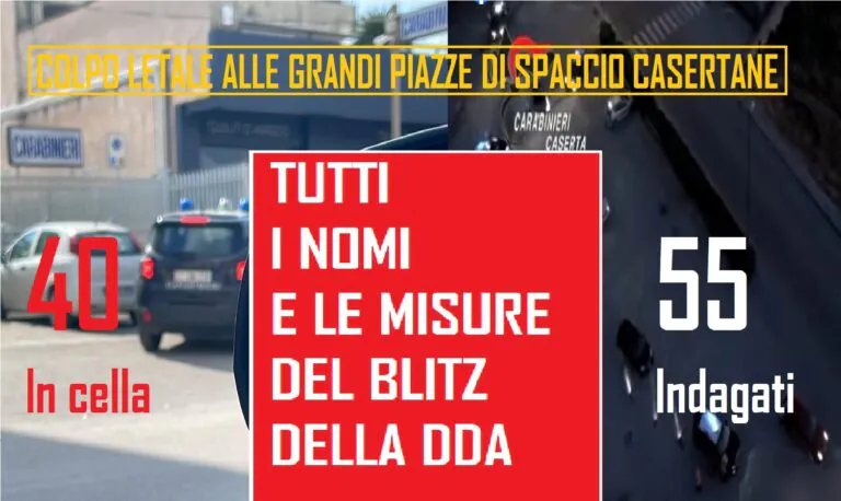 TUTTI I NOMI. Piazze di spaccio, gli indagati sono 55: 40 in cella. I DETTAGLI DEL MAXI BLITZ