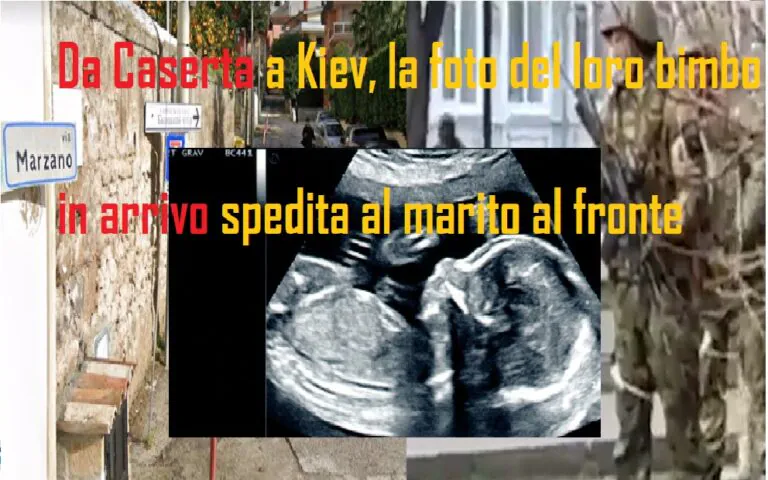 Ucraina incinta rifugiata a Caserta manda ecografia a marito in trincea: “Spero nasca da noi”