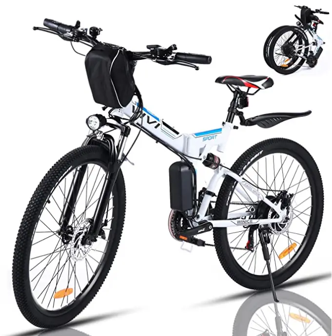 Bici elettrica: mountain bike pieghevole, potente ed economica su Amazon
