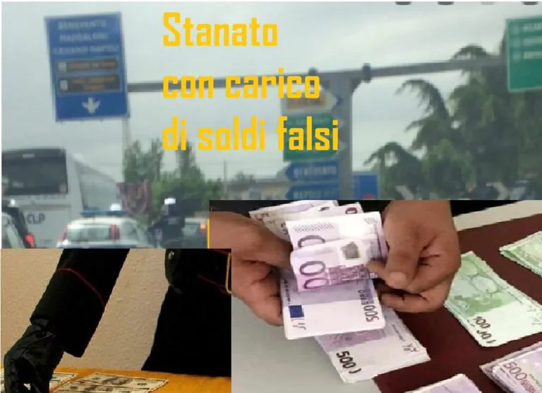 Stanato al casello con un carico di soldi falsi