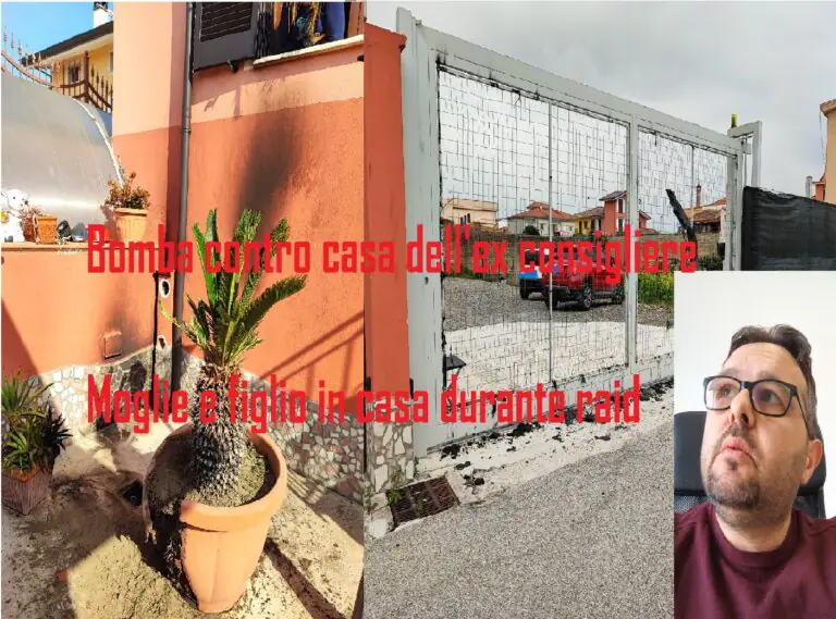 Molotov contro casa dell’ex consigliere: moglie e figlio in casa durante raid. FOTO