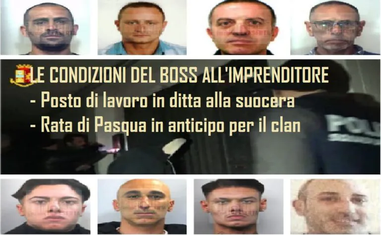 Imprenditore al cospetto del boss: “Assumi mia suocera e paga la rata di Pasqua”