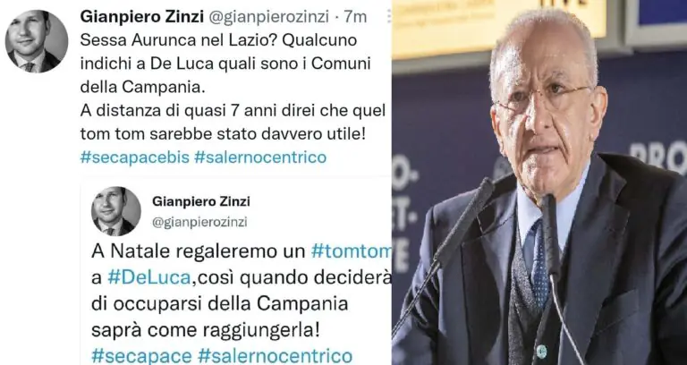 “Sessa Aurunca nel Lazio”: Zinzi rimanda De Luca in geografia