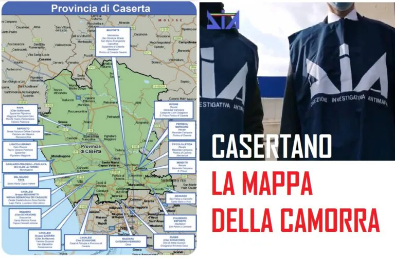 La nuova mappa della camorra della Dia: ecco chi comanda nel Casertano città per città