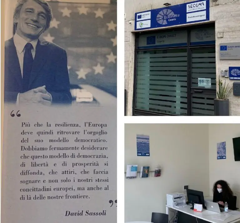 Europe Direct Caserta dedica una sala della sua sede a David Sassoli