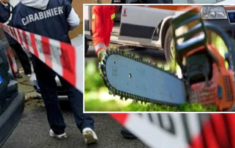 Colpito al volto da una motosega, incidente choc mentre lavora