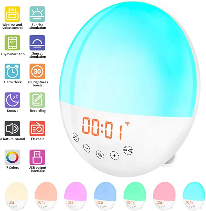 Sveglia digitale con Alexa: simulazione alba e tramonto a prezzo strepitoso