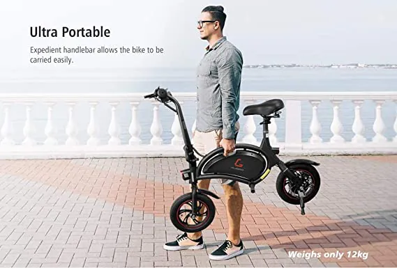 Bici elettrica pieghevole a 350 euro su Amazon