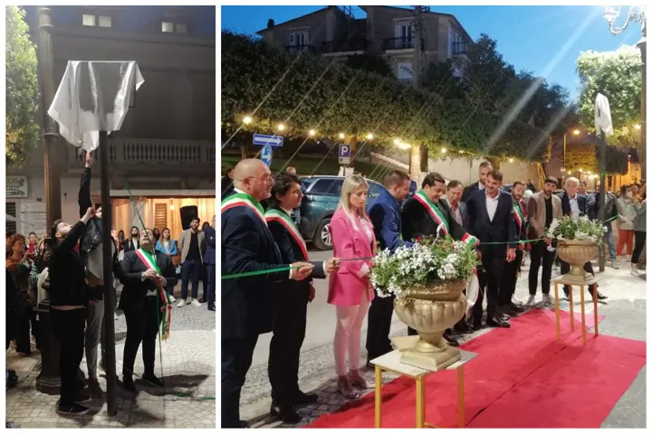 Doppia denominazione per la piazza centrale: la cerimonia