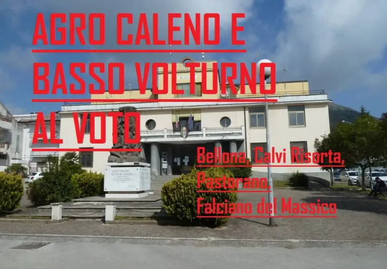 Agro Caleno e Basso Volturno al voto: le liste di 4 Comuni