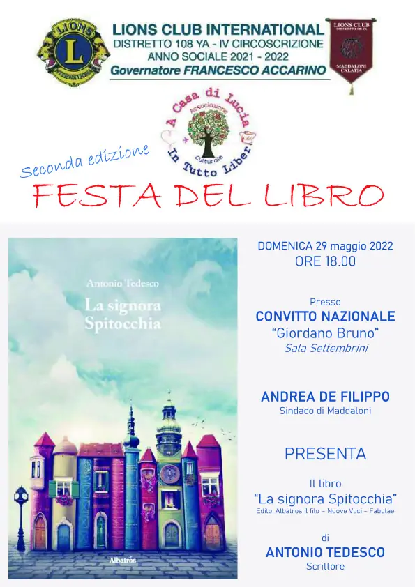 Presentazione del libro “La signora Spitocchia” di Antonio Tedesco