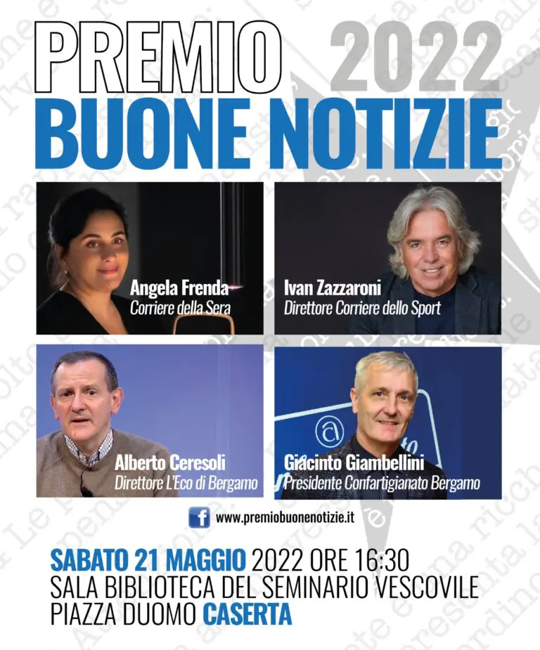 A Zazzaroni, Frenda e Ceresoli il premio “Buone notizie”