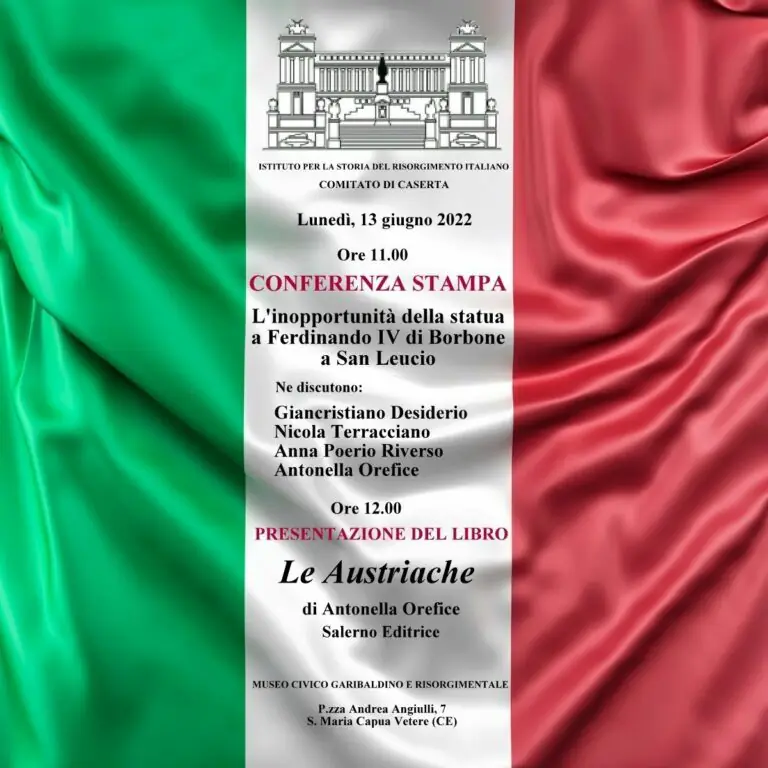 “L’inopportunità della statua a Ferdinando IV di Borbone a San Leucio”, la conferenza