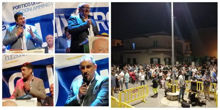 Comizio in piazza De Gasperi, Oliviero attacca sulle candidature della lista di Cantiello
