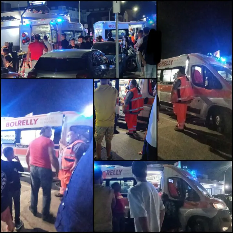Terribile incidente in zona movida, in 2 sbalzati da 2 scooter