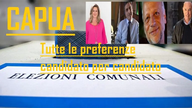 Capua al voto, tutte le preferenze candidato per candidato: mattatore è fratello dell’ex sindaco