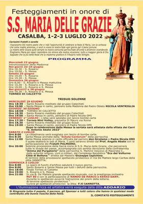 Al via i festeggiamenti in onore della Madonna delle Grazie: il programma completo