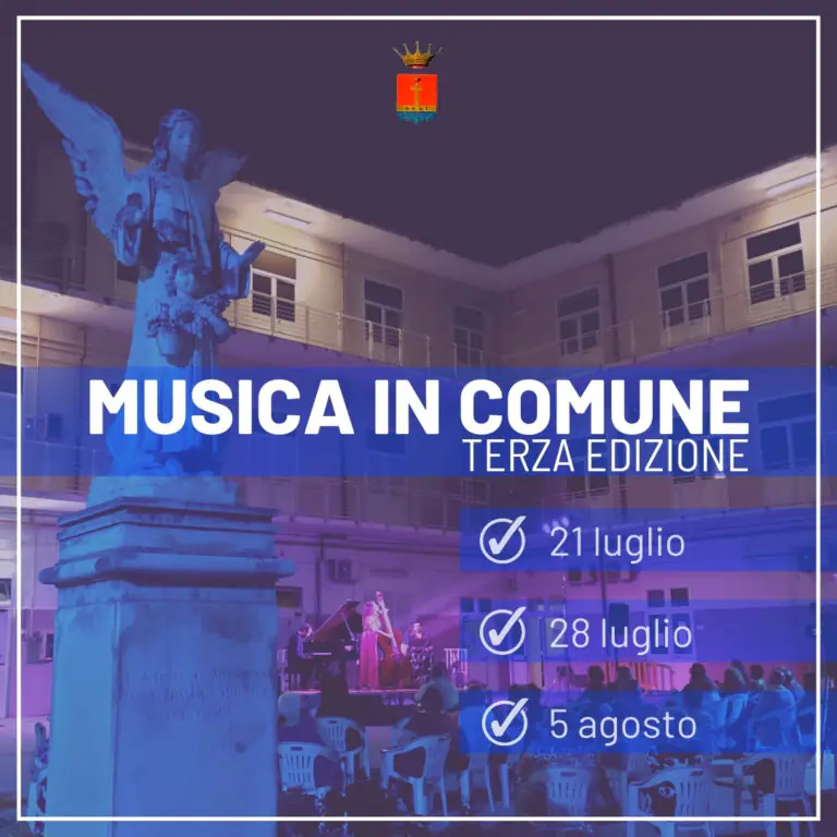 “Musica in Comune”, al via la terza edizione della suggestiva rassegna estiva
