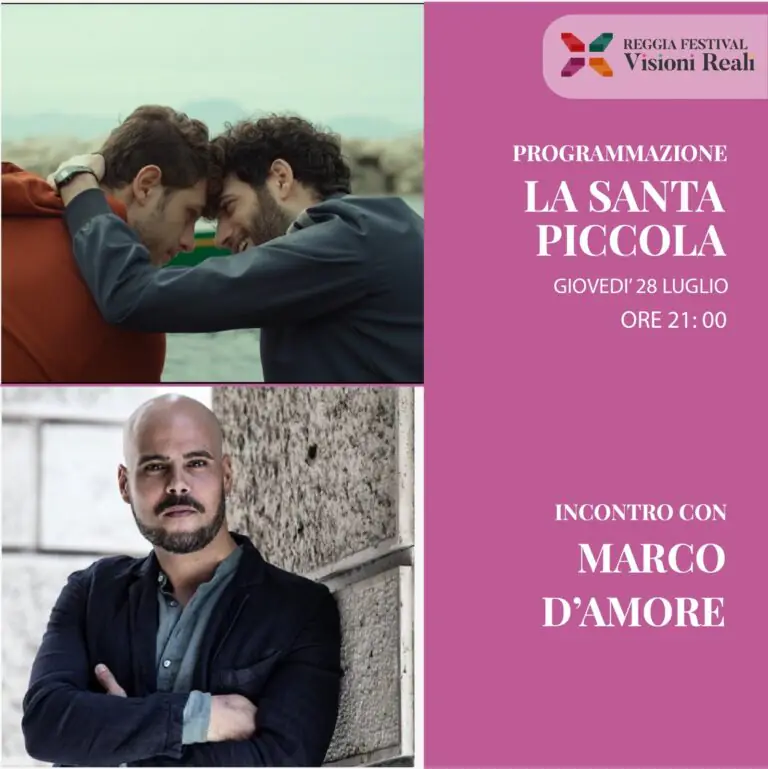 “Reggia Festival – Visioni Reali”: gran finale, ospite Marco D’Amore e poiezione del film ‘La Santa piccola’