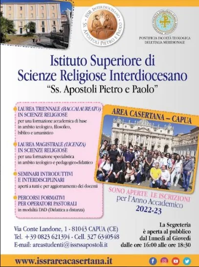 L’Issr Santi Pietro e Paolo di Capua apre alle iscrizioni per il nuovo anno accademico
