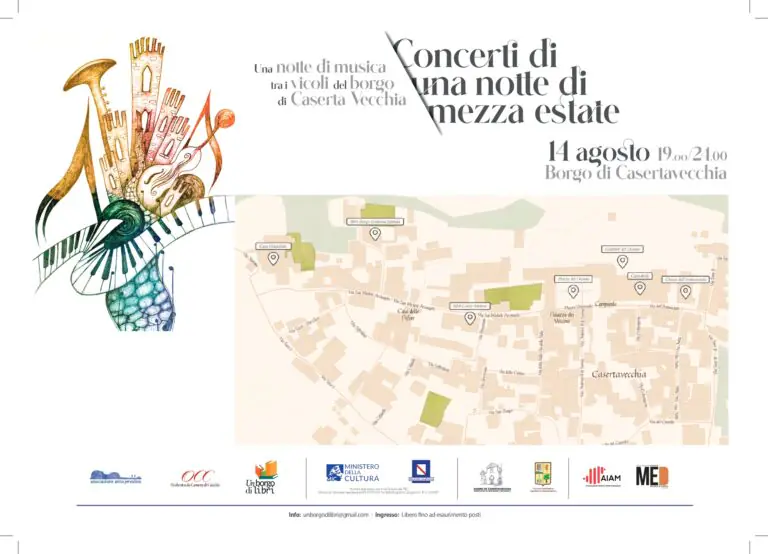 Concerti di una notte di mezza estate a Casertavecchia: i luoghi e i musicisti