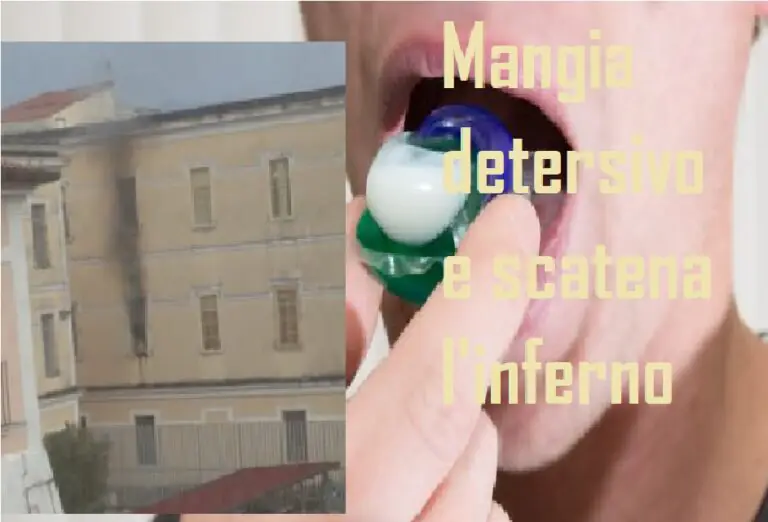 Detenuto minorenne mangia detersivo: voleva essere trasferito