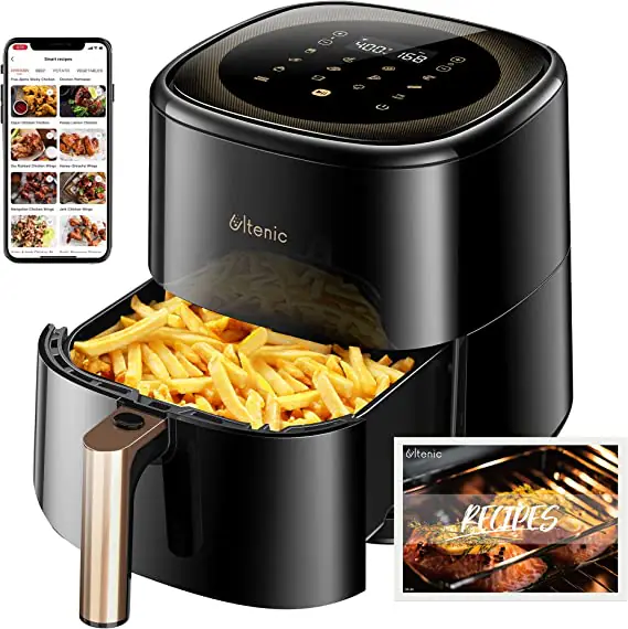 Friggitrice ad aria smart: più di 100 ricette disponibili dall’app gratuito. Super scontata su Amazon