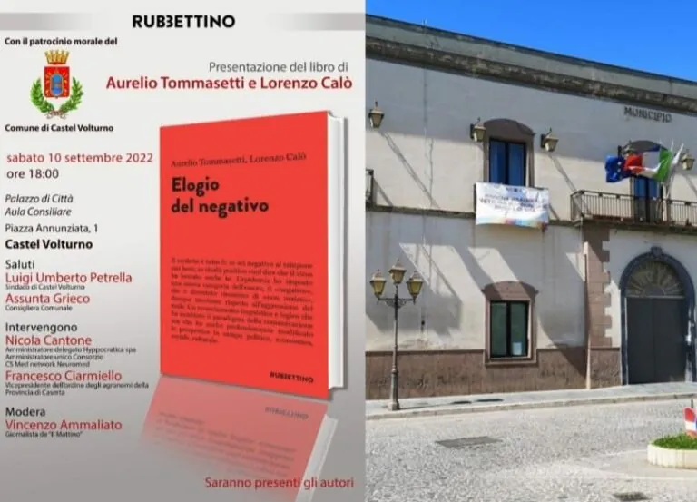 Presentazione del libro “Elogio del Negativo”, di Tommasetti e Calò