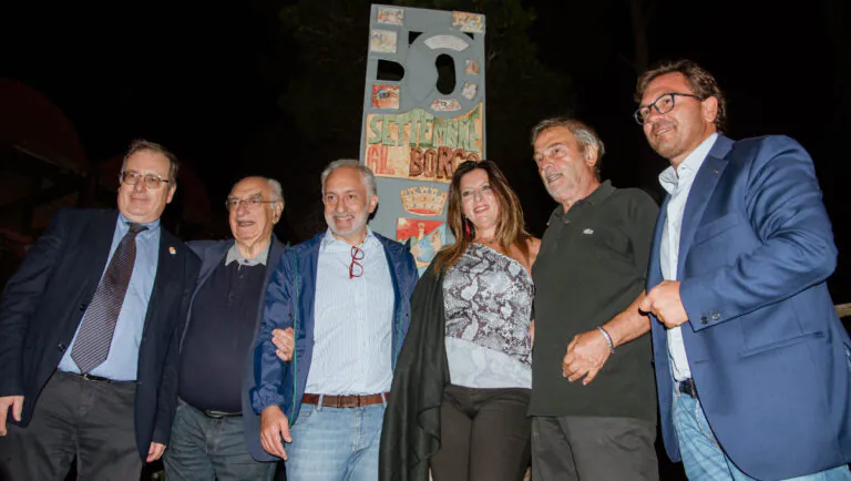 Inaugurata la scultura per i 50 anni del “Settembre al Borgo”