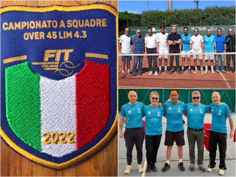 La squadra del Tennis Club over 45 si prende lo scudetto