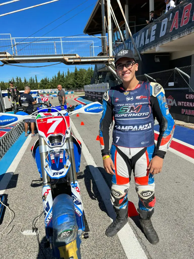Campionato di supermoto: il comune festeggerà il campione Conte