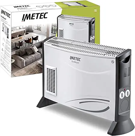 Imetec stufa elettrica con consumo energetico ridotto del 40% ed è anche molto silenziosa