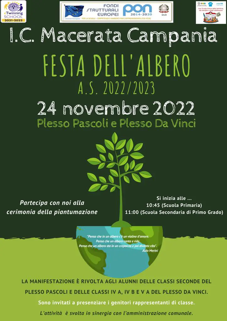 L’Istituto Comprensivo di Macerata celebra la Giornata Mondiale dell’Albero