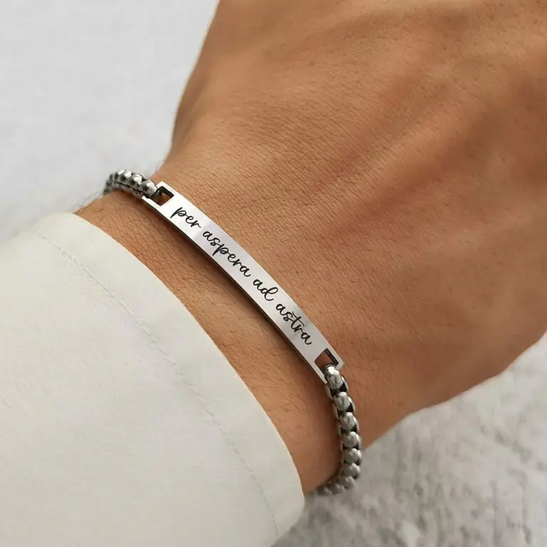 Bracciale da uomo personalizzabile: ottimo come idea regalo, a prezzo sorprendente