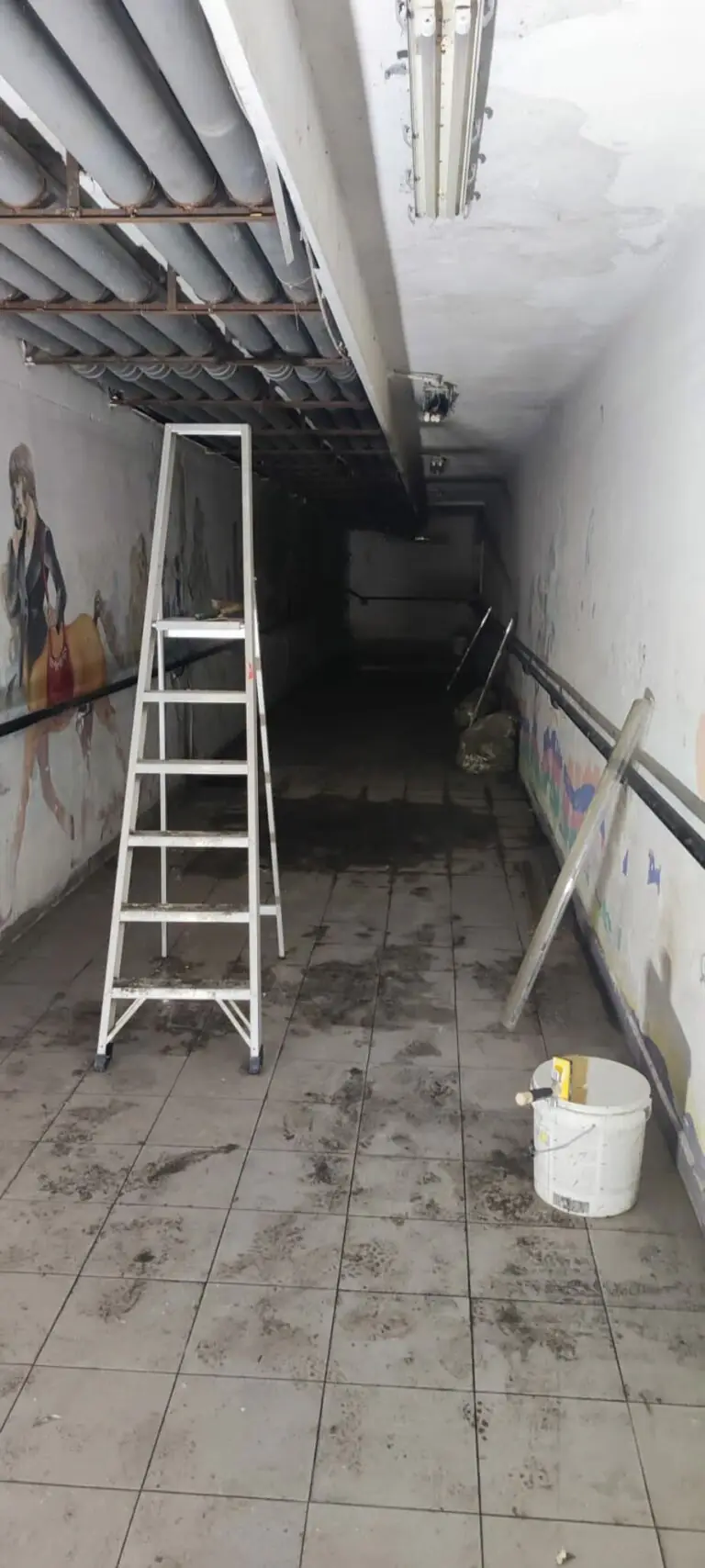 Partono i lavori per riaprire il sottopasso pedonale di Via De Martino